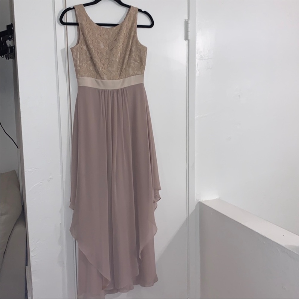 Eliza J Blush and Gold Gown size 4P
